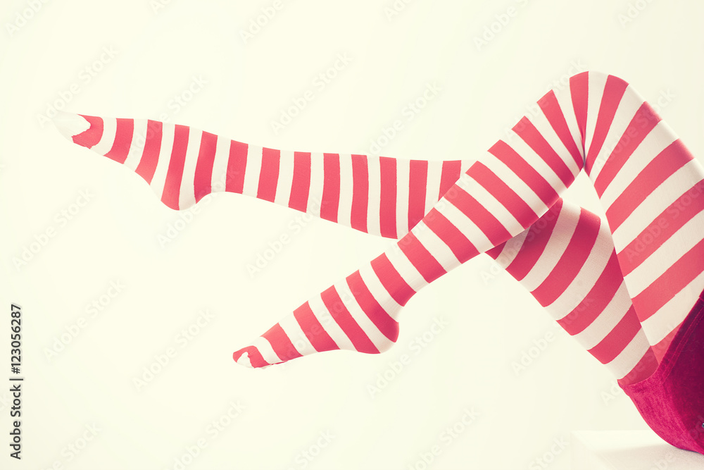 Obraz premium Sexy Santa woman legs