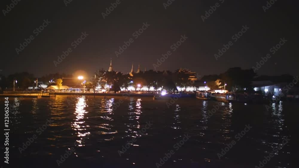 Night view of Bangkok from Chao Phraya river Night view of Bangkok from Chao Phraya river