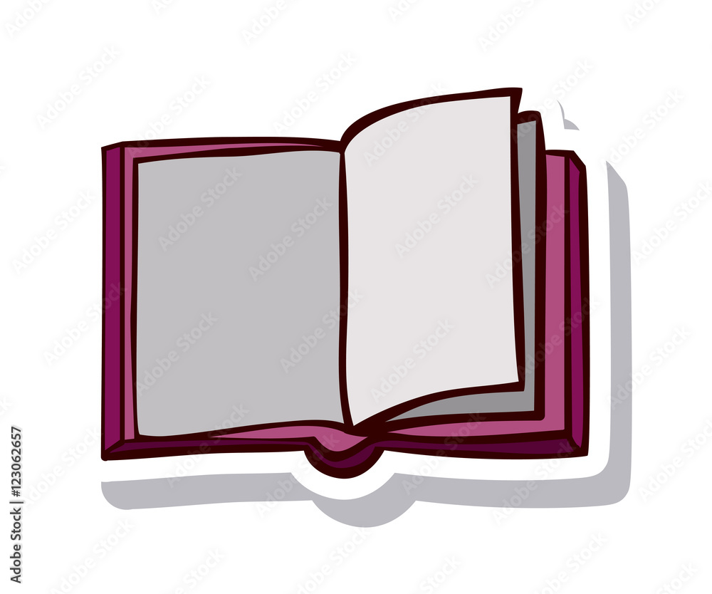 Open books icon. Education literature reading and library theme. Isolated design. Vector illustration Open books icon. Education literature reading and library theme. Isolated design. Vector illustration
