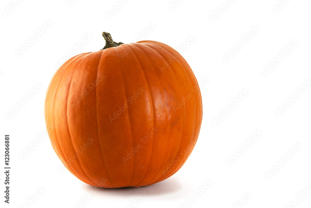 Obraz premium orange pumpkin for halloween isolated on a white background