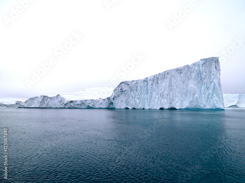 Icebergs on arctic ocean in Ilulissat icefjord, Greenland © murattellioglu