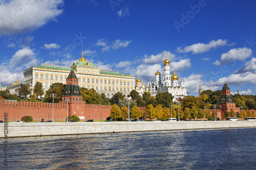 Autumn Moscow, the Kremlin, Moscow-river. Russia