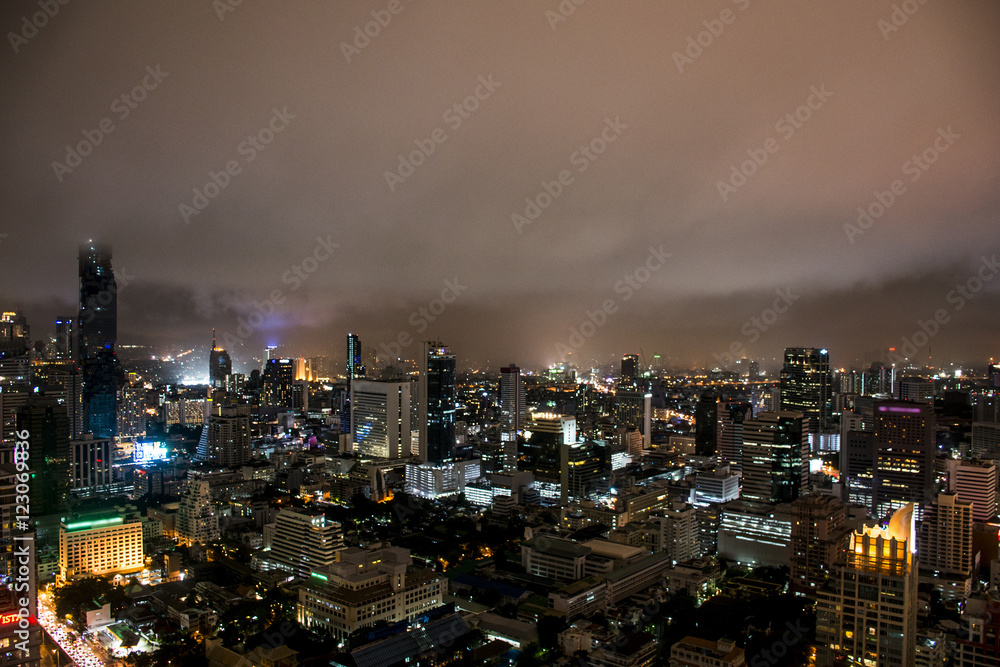 Bangkok City Skyline at night lights Thailand 3 Bangkok City Skyline at night lights Thailand 3