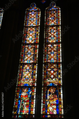 Stained glass in Regensburg photo