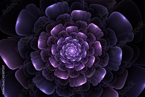 abstract fractal flower computer generated image