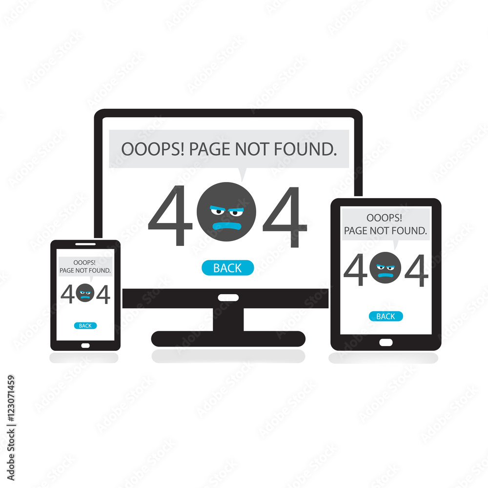 404 Error page not found on computer, tablet, mobile phone screen. Internet error sign. 404 Error page not found on computer, tablet, mobile phone screen. Internet error sign.