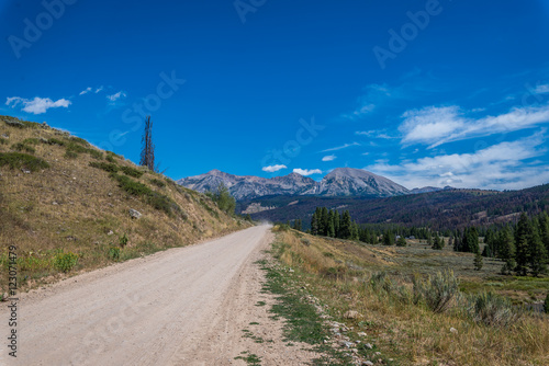Unpaved mountain road
