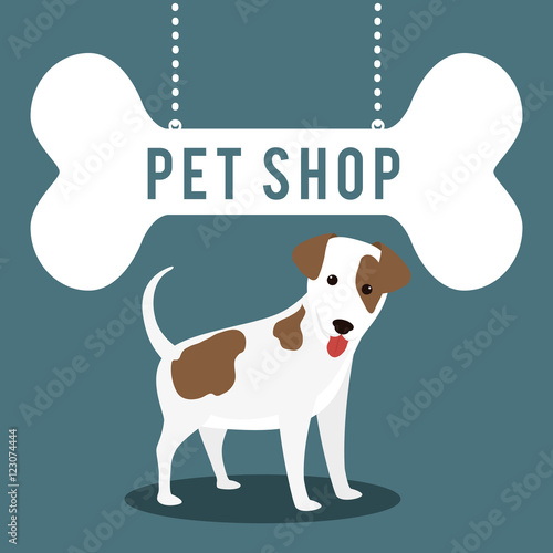 pet shop center icon vector illustration design