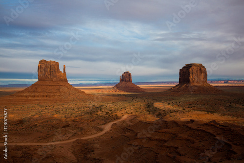 Monument valley at sunrise