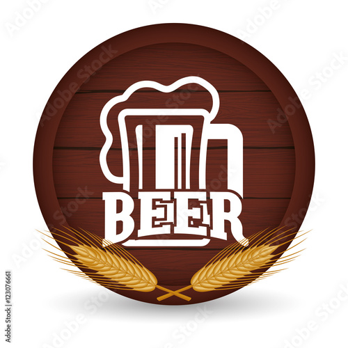 premium quality craft brew beer vector illustration design
