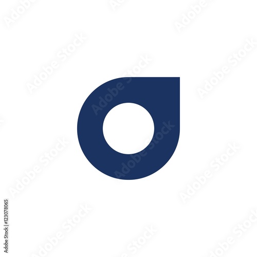 o Letter initial logo design photo