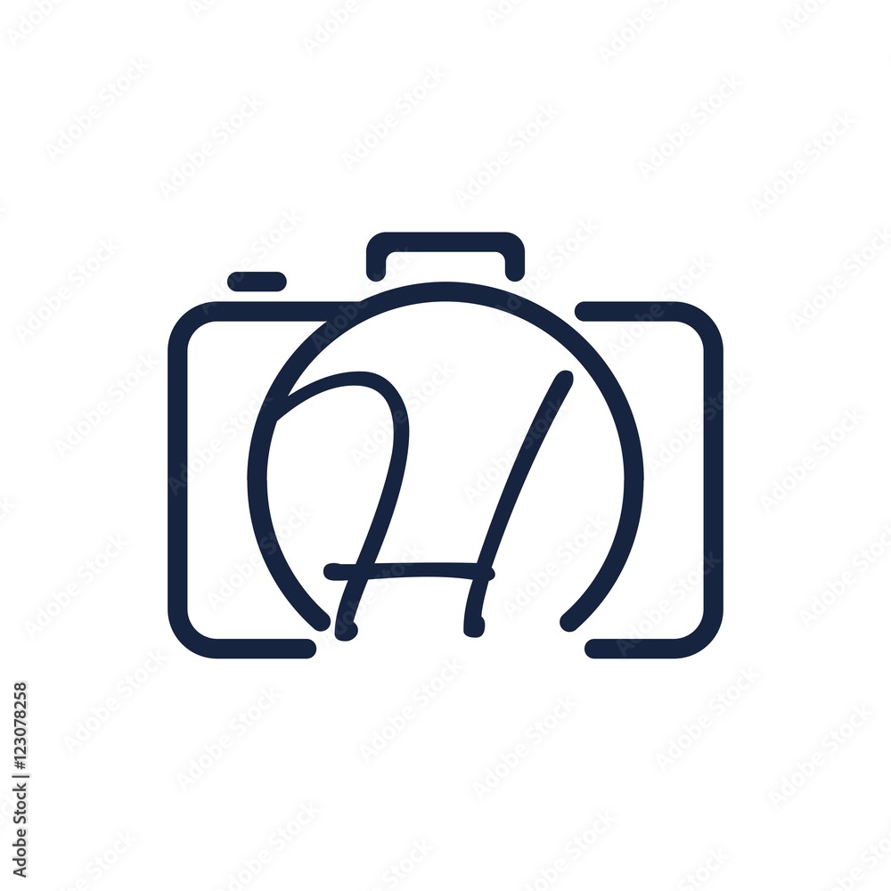 H photography logo design H photography logo design