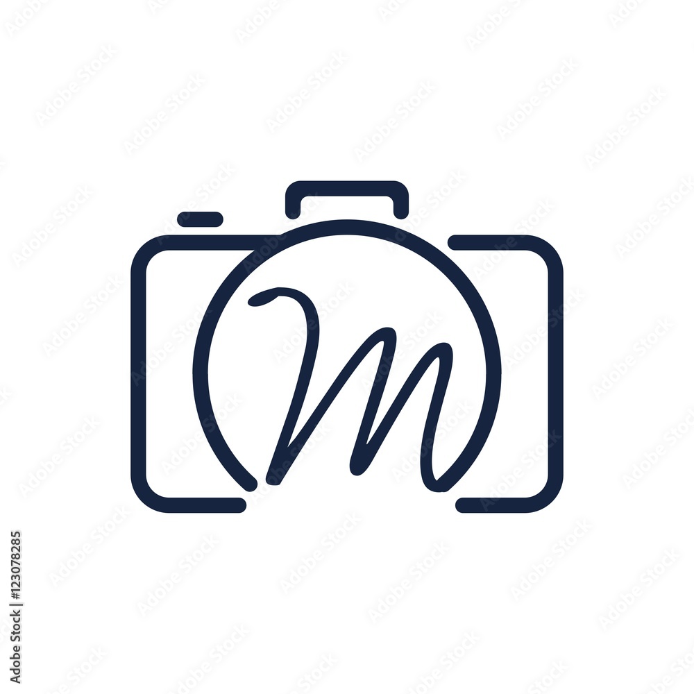 M photography logo design M photography logo design