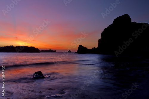 Sunset. Portio beach, Cantabria. © Ana Tramont