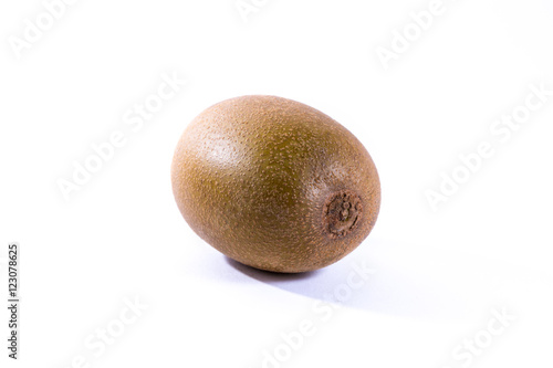 Brown Kiwi Whole Fruit Fresh Skin Hair Detail Closeup Isolated W