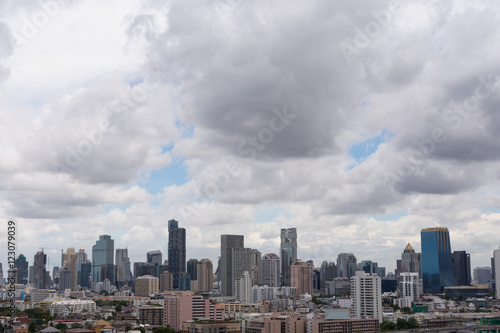 Cityscape and transportation in daytime