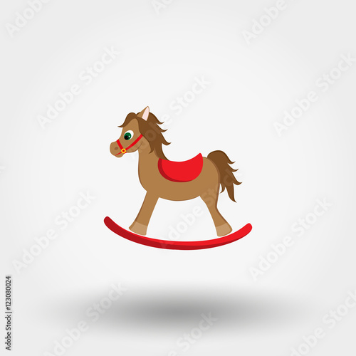 Rocking horse. Icon.