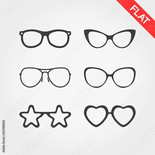 Set spectacle frames.