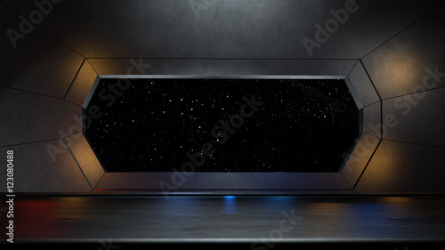 Space environment, ready for comp of your characters.3D rendering