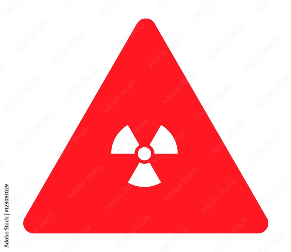 Nucléaire, panneau de signalisation de danger Nucléaire, panneau de signalisation de danger