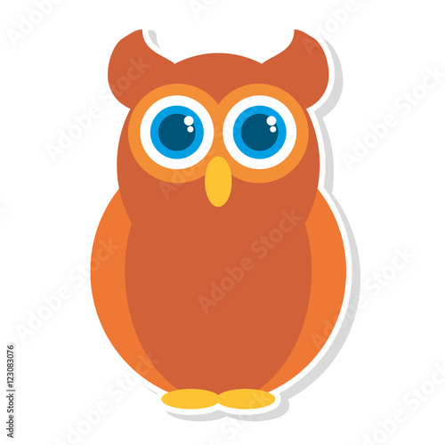 owl bird isolated icon vector illustration design