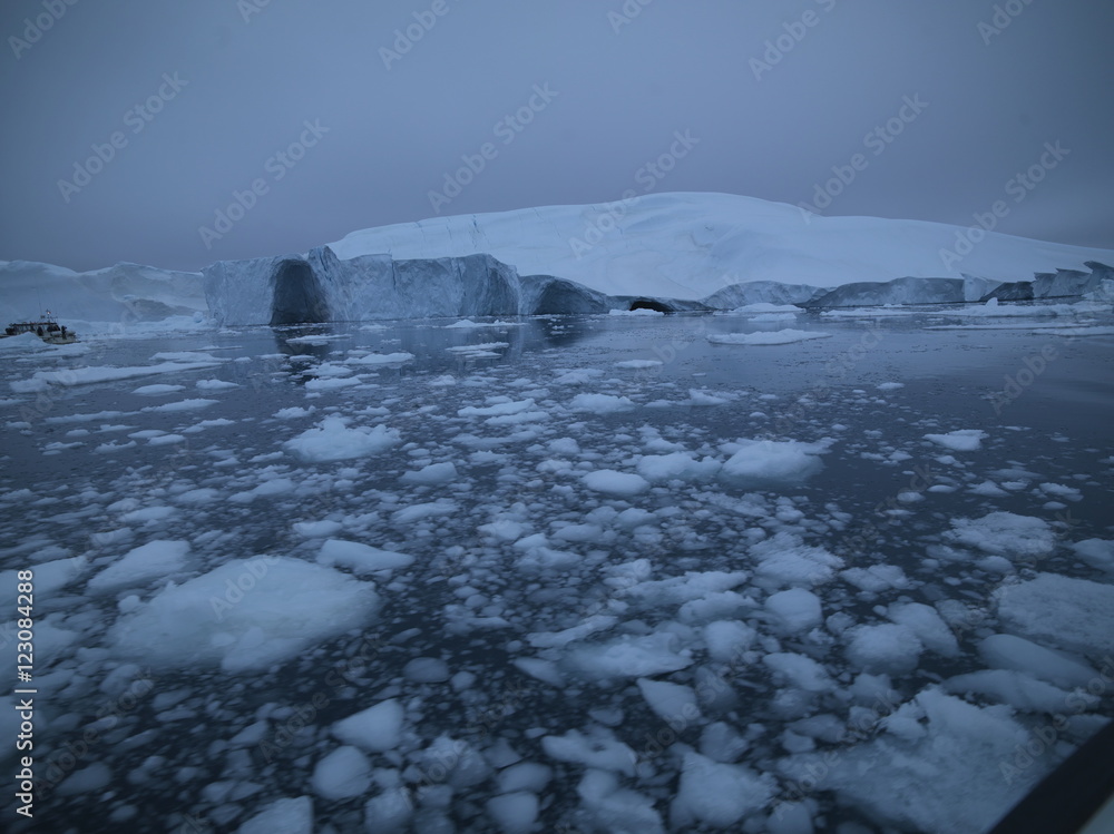 Obraz premium icebergs are on the arctic ocean