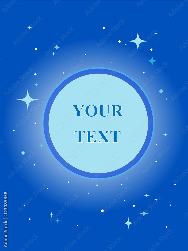 Blue doodle. Geometric layout with your text Blue doodle. Geometric layout with your text