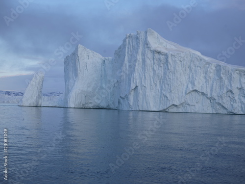 beautiful icebergs are on the arctic ocean in Greenland © murattellioglu
