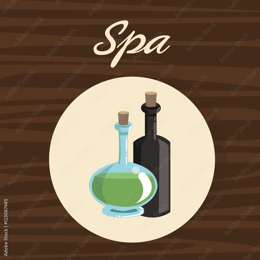 Oil jar icon. Spa center and healthy lifestyle theme. Colorful design. Vector illustration Oil jar icon. Spa center and healthy lifestyle theme. Colorful design. Vector illustration