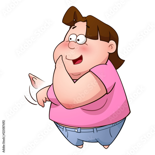 Big girl vector art