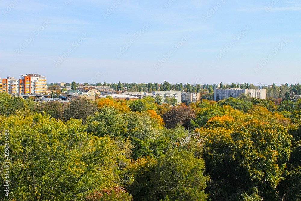 View on the city Kremenchug in Ukraine