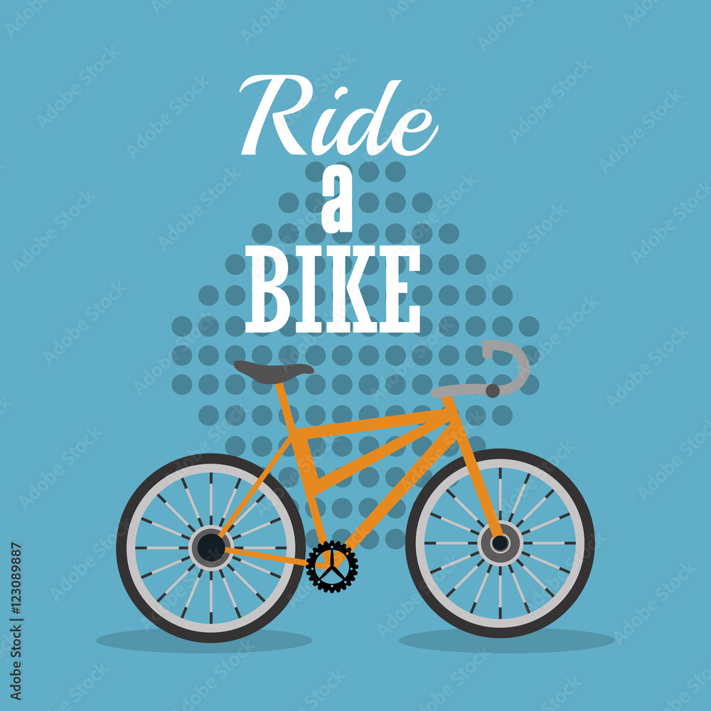 ride a bike emblem of bike and cycling related icons image vector illustration ride a bike emblem of bike and cycling related icons image vector illustration