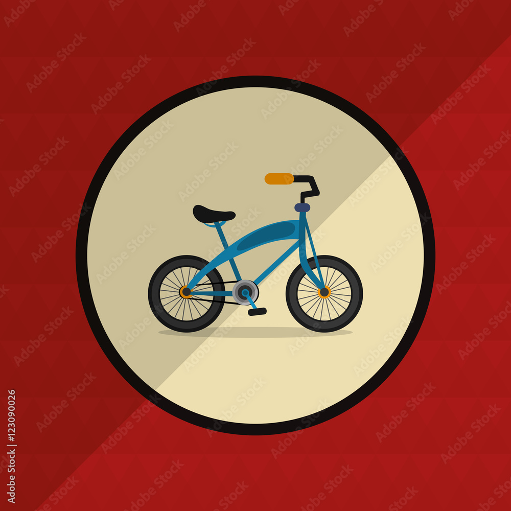 Fototapeta premium emblem of bike and cycling related icons image vector illustration 