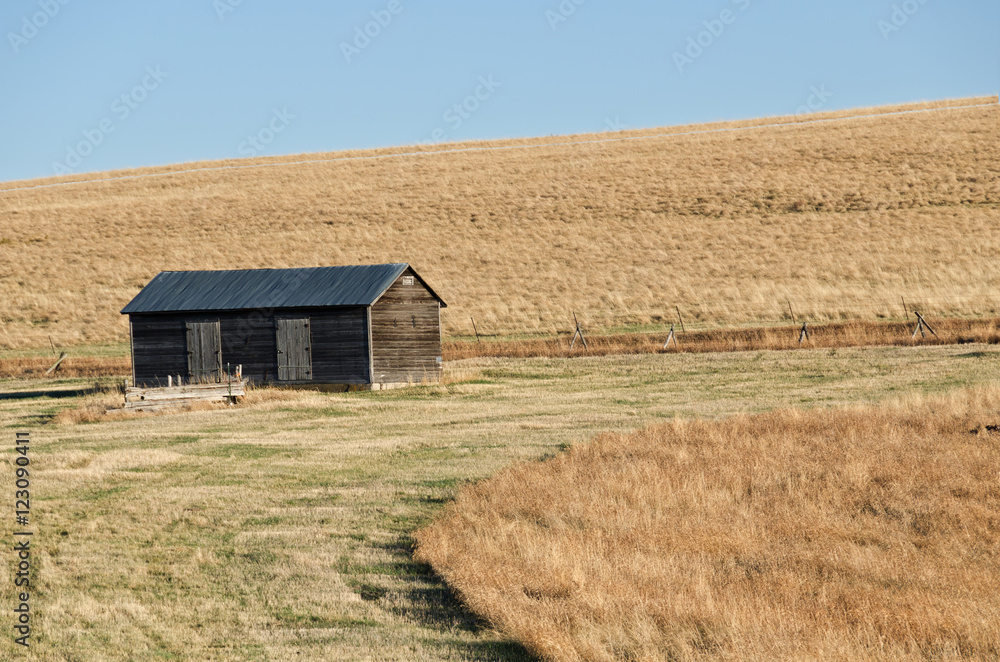 Outbuilding on a ranch