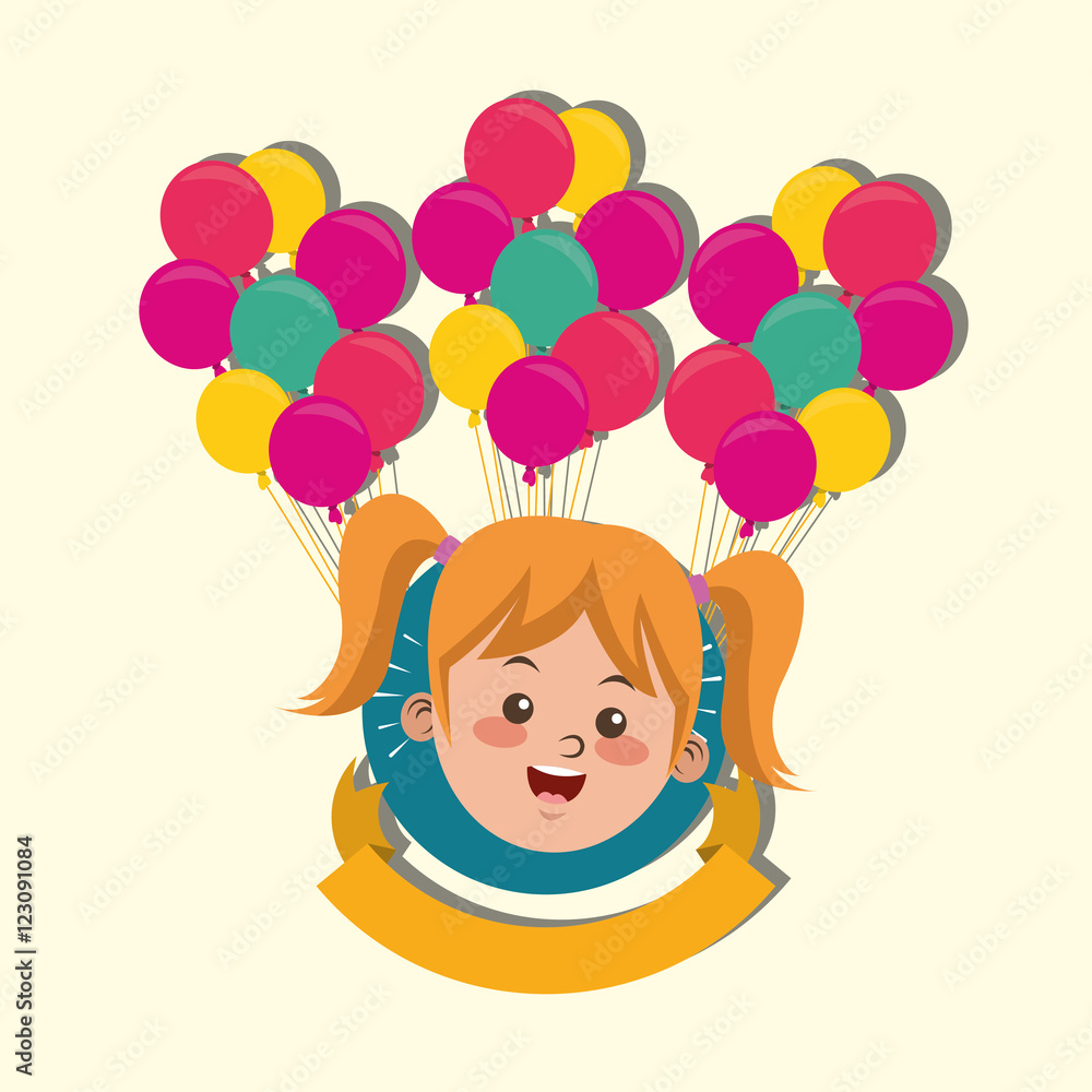 happy child in festivity image vector illustration design happy child in festivity image vector illustration design
