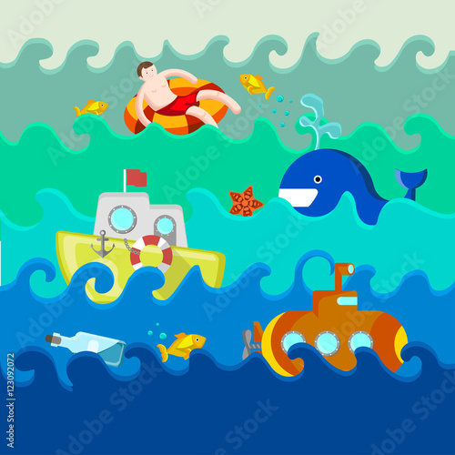 Море вектор 