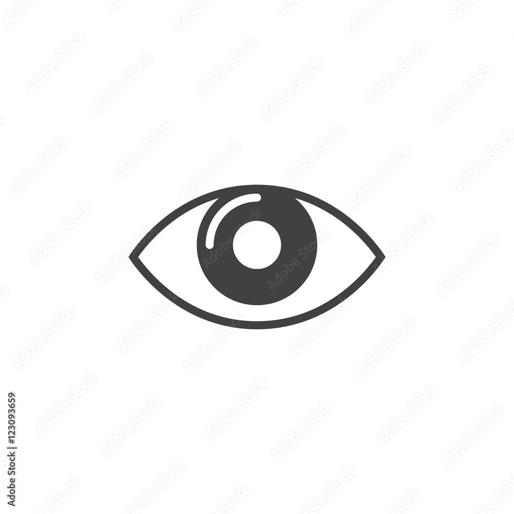 eye icon vector, vision solid logo illustration, pictogram isolated on white eye icon vector, vision solid logo illustration, pictogram isolated on white