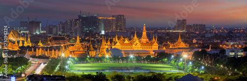 Canvas Print Panorama Palace of Thailand