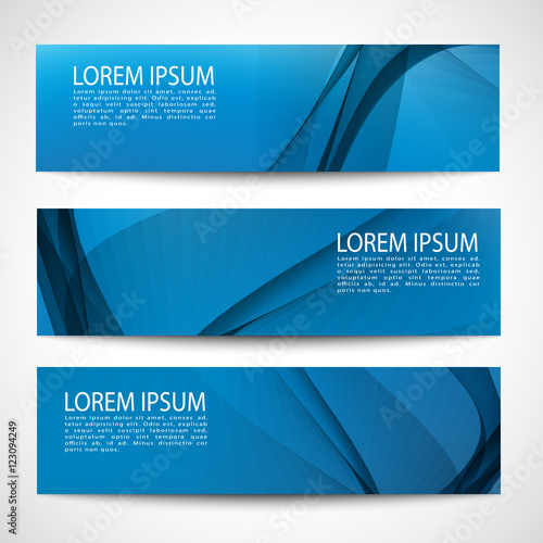 Abstract header white wave blue background vector design