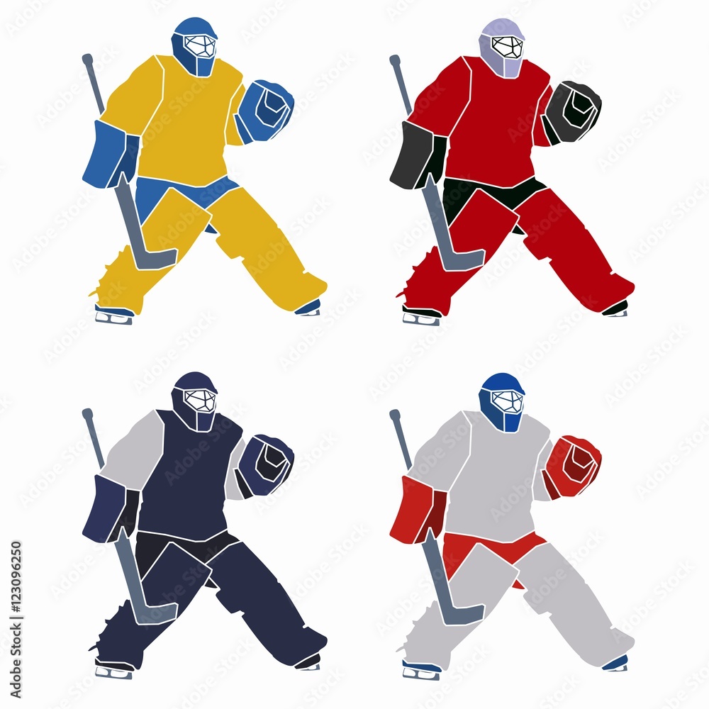Hockey Goalie Drawing: Over 492 Royalty-Free Licensable Stock Vectors &  Vector Art