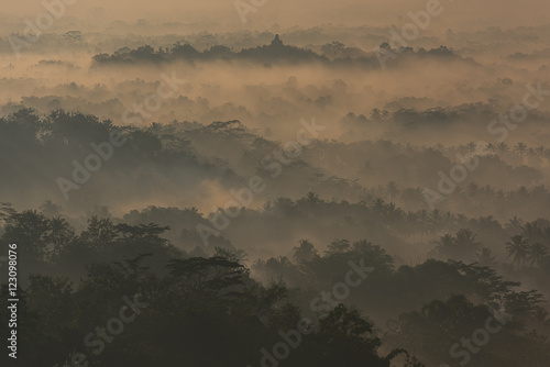 Wallpaper Mural Bobudur seen from Setumbu hill Torontodigital.ca