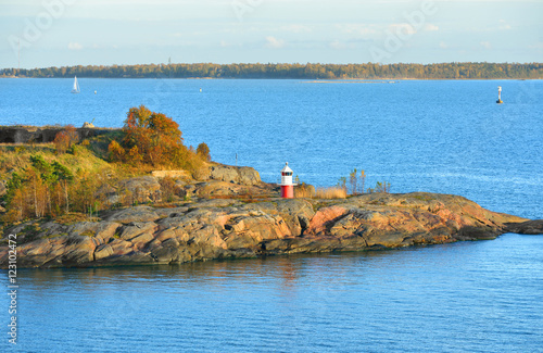 Fotografija Life on islands. Rocky island of archipelago of Helsinki