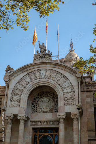 Canvas Print Palace of Justice Barcelona