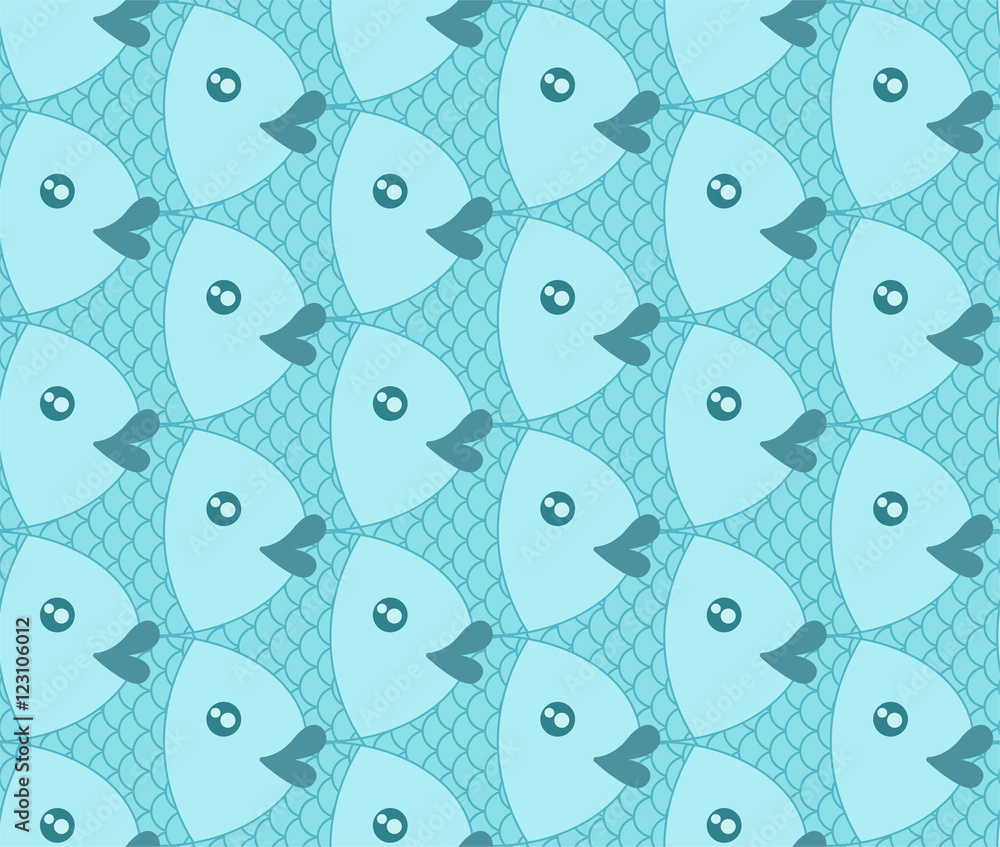 Fototapeta premium Fish pattern
