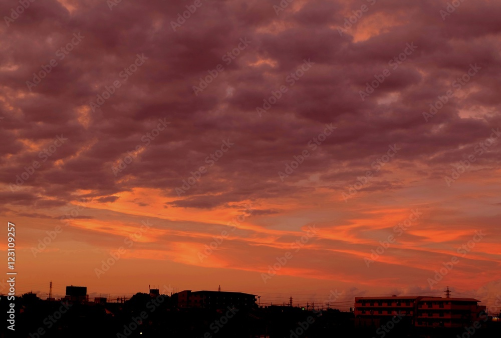 雨上がりの秋空