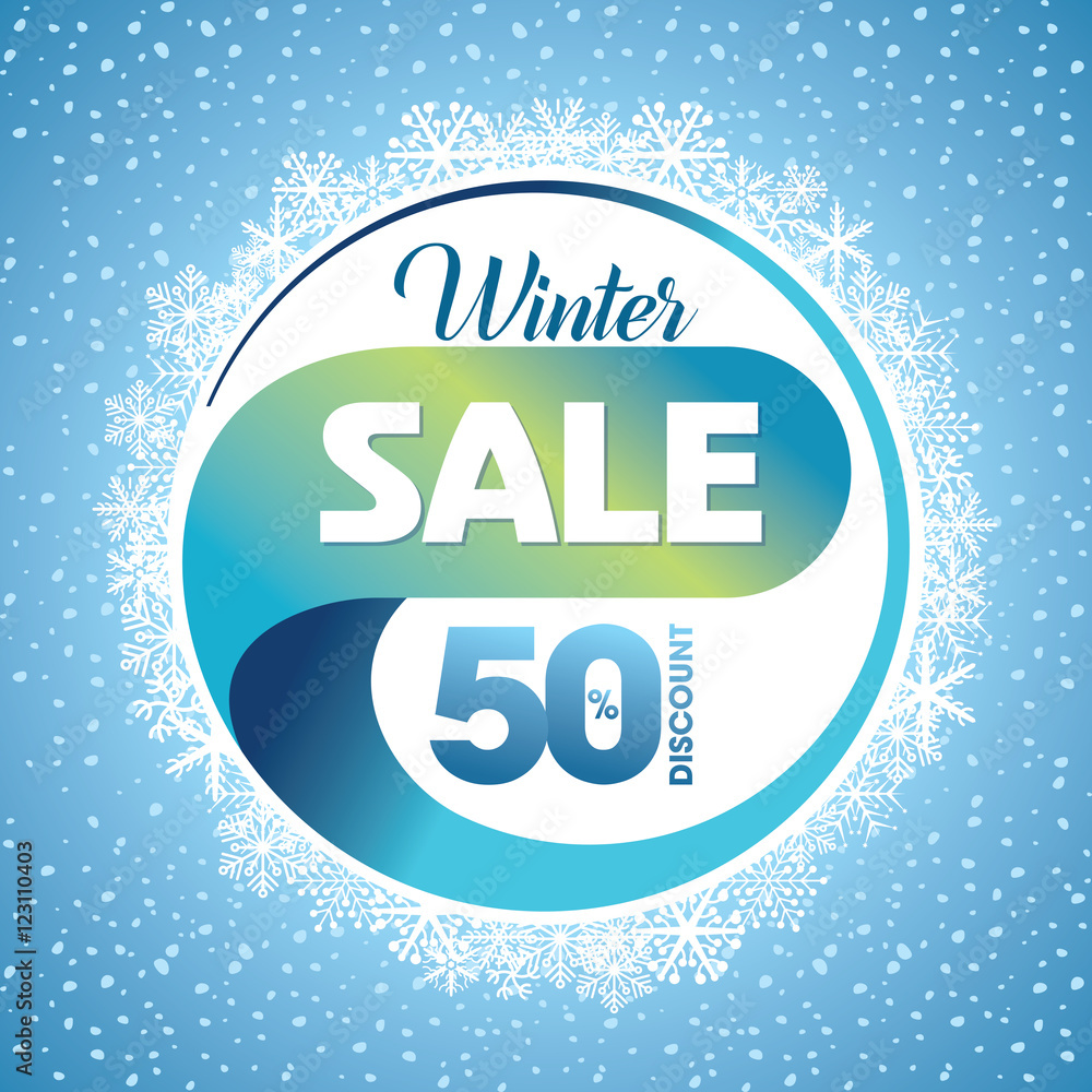 Winter creative business promotional vector. Winter creative business promotional vector.