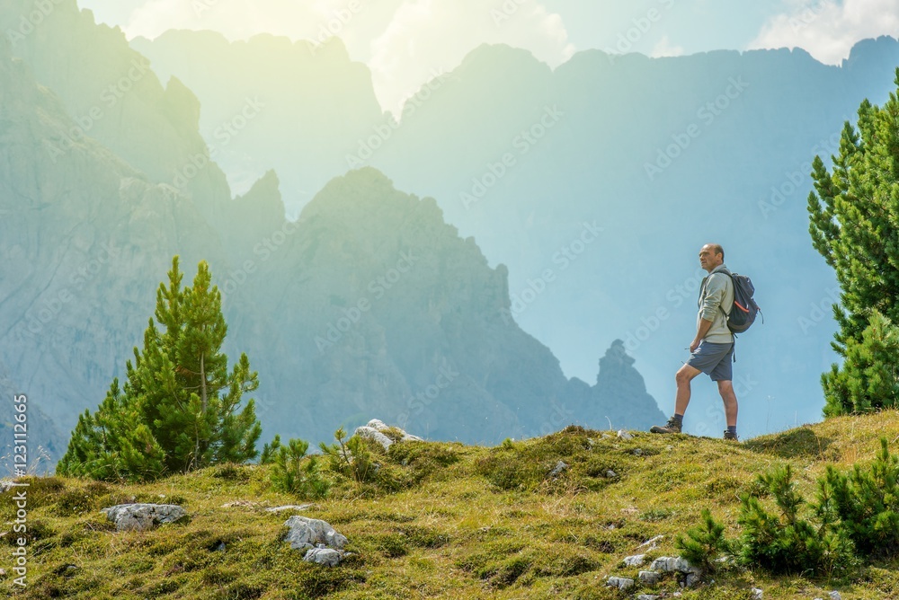 Senior Hiker with Backpack Senior Hiker with Backpack