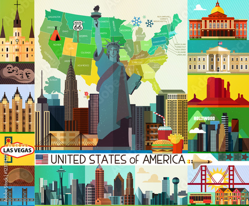 USA Travel Map.