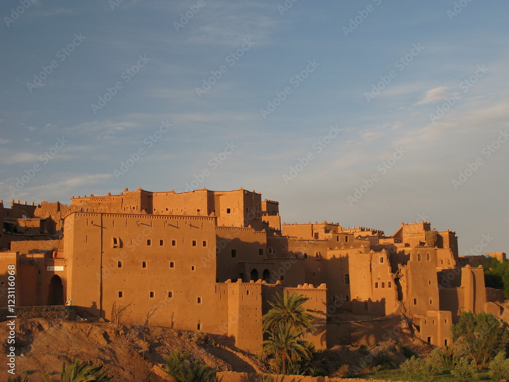View to Ouarzazate old city aka kasbah, Morocco