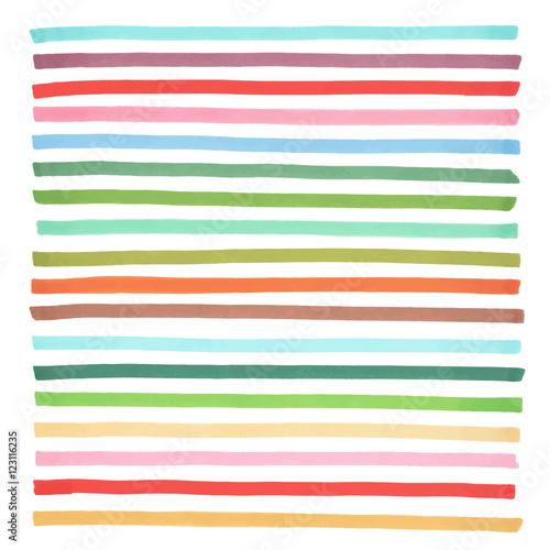 Color banners drawn with japan markers. Stylish elements for design. Vector marker stroke